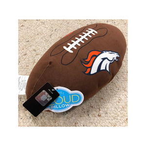 NFL Denver Broncos Football 3D‎ Sports Pillow, 8x14"